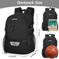 LARIPOP Basketball Bag, Sports Backpack with Ball Holder & Shoe Compartment, Water Resistant Gym Bag for Soccer Volleyball Travel
