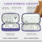 FYY Electronic Organizer, Travel Cable Organizer Bag Pouch Electronic Accessories Carry Case Portable Waterproof Double Layers Storage Bag for Cable, Charger, Phone, Earphone, Medium Size- Purple
