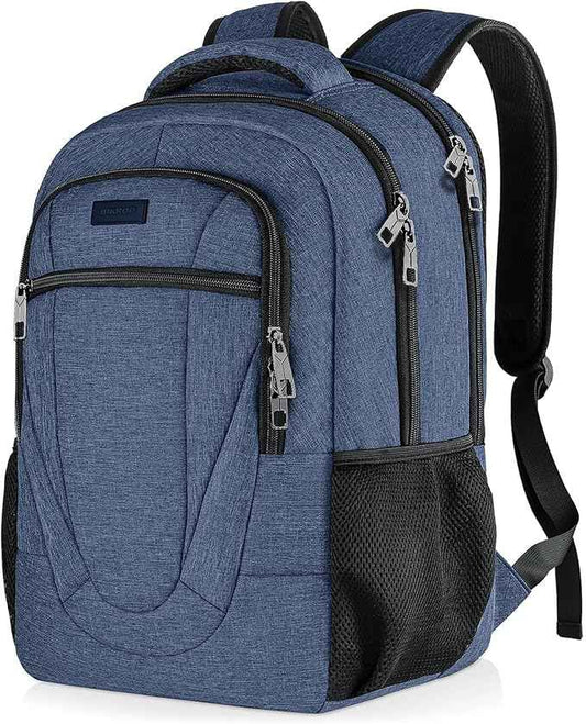 BIKROD Backpack for Woman and Men, Travel Laptop Backpack, Waterproof College Back Pack for 15.6 IN Laptop Backpack, Adult Business Computer Travel Backpack, Blue