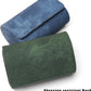 Longjet Watch Roll Travel Case for Men Portable Watches Organizer Box with Removable Velvet Pillow Holder (2 Slot Denim Green)