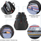 KROSER Travel Laptop Backpack 17.3 Inch XL Computer Backpack with Hard Shell Saferoom RFID Pockets Water-Repellent Business College Daypack Stylish Bag for Men/Women-Black - Roamly