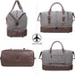 Weekender Overnight Bag Carry On Bag Travel Bag with Shoe Pouch - Roamly