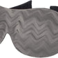 Bucky Ultralight Travel & Sleep Chevron Eye Mask, Gray, One Size