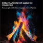 Navaris Mystical Fire Packets - Magical Fire Color Changing Packets Fire Pit - Rainbow Fire Magic Fire Colorful Flames Packs - For Campfire Firepit Bonfire - 10-Pack 0.4oz (10g)