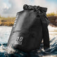 HEETA Waterproof Dry Bag with Front Zippered Pocket for Women Men, 5L/10L/20L/30L/40L Roll Top Lightweight Dry Storage Bag Backpack for Travel, Kayaking, Boating, Rafting, Camping, Hiking & Beach