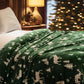 PHF Printed Fleece Blanket King Size, No Shed No Pilling Ultra Soft Plush Cozy Xmas Prints Theme Home Décor Flannel Blanket for Bed, Sofa, Couch and Gift, 108" x 90", Northern Winter