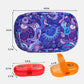 Serfeymi Weekly Travel Pill Organizer 2 Times A Day AM PM Rainbow Pill Box 7 Day with Zipper Canvas Pill Case, Medicine Organizer for Pills, Vitamins, Fish Oils - Green 01+ Purple 01