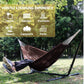 ANYOO Cotton Hammock Portable Camping Hammocks for Hanging Sturdy Garden Comfortable Fabric Hammock with Tree Straps Up to 660lbs with Travel Bag for Camping Outdoor/Indoor Patio Backyard