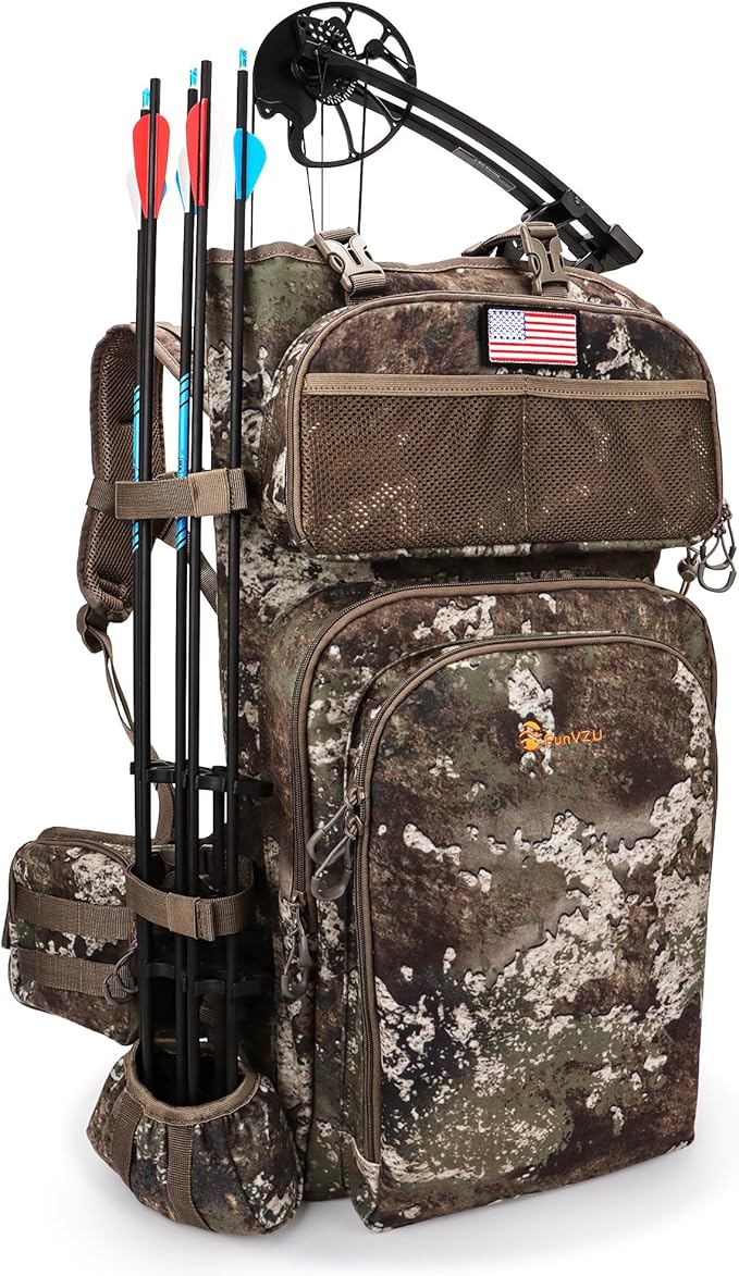 Hunting Backpacks for Men,Saddle Hunting Bag with Bow Holder, Large Compound Bow Hunting Backpack & Duffle Bags