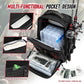 Fishing Tackle Backpack,Tackle Bags with 2 Rod Holders,Water-Resistant Tackle Bag Storage Bag for Fishing Gear(Black)