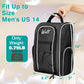 Wolt |Golf Shoe Bag for Travel- Zippered Shoes Carrier Bags with Ventilation & Double Outside Accessory Pocket for Socks, Tees, Golf Balls, etc. for women and men (Black)