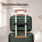 Joyway Luggage Set 3 Piece Suitcase Sets with Spinner Wheel,Hardside Expandable Travel Laggage with TSA Lock (13/20/24/28 Green brown