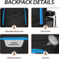 LARIPOP Basketball Bag, Sports Backpack with Ball Holder & Shoe Compartment, Water Resistant Gym Bag for Soccer Volleyball Travel