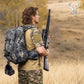 MOXULE Hunting Backpack Waterproof Pack: 25L Hunting Gear with Rain Cover,Hunting Day Pack with Rifle Bow Gun Holder (Camo)