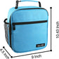 Hap Tim Insulated Lunch Bag for Men Women,Reusable Lunch Box, Spacious Lunchbox Adult, Blue (18654-BL)