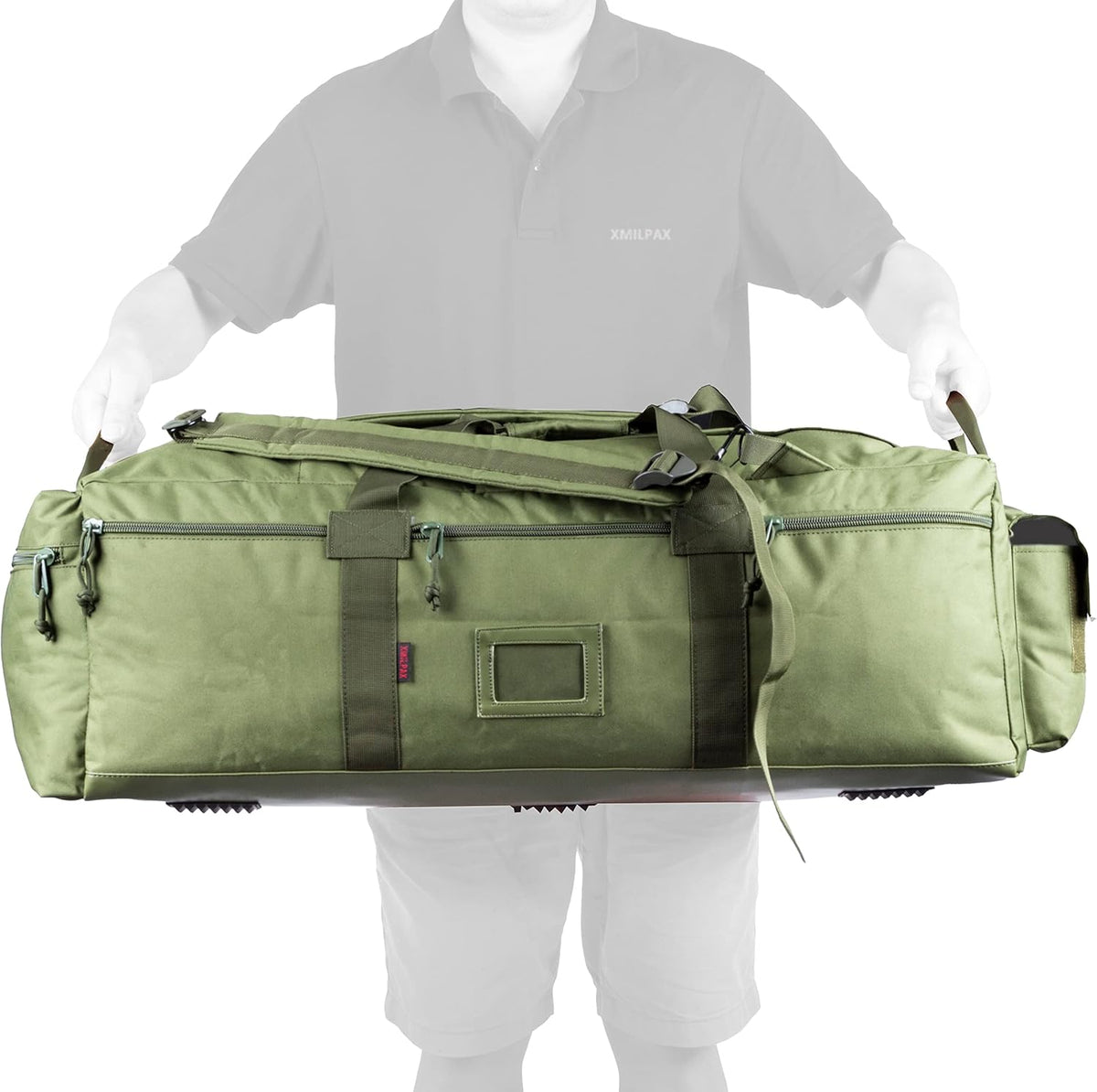 Large Military Duffle Bag Tactical Gear Load Out Bag Deployment Cargo Bag Travel Sports Equipment Duffel Luggage Bag with Backpack Straps 90L - Roamly