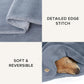 UGG Whitecap Plush Throw Blanket Fleece Lightweight Soft Cozy Throw for Couch or Bed Luxury Home Decor for Living Room Washable Hypoallergenic Blankets for Dorm Decor, 50-inch x 70-inch, Denim Blue