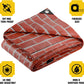 Core Tarps Extreme Heavy Duty 20 Mil Tarp Cover, Waterproof, UV Resistant, Rip and Tear Proof, Poly Tarpaulin with Reinforced Edges for Roof, Camping, Patio, Pool, Boat (Bricks/Black 24′ X 24′)