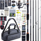 Goture Spinning Fishing Rod & Reel Combo with Carrier Bag,6.6-9FT,Spin Reels, Lures Kit, Pliers, Braided Line, Fish Gripper, Carbon Fiber Freshwater Fishing Rod Full Kit for Starter