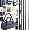 Goture Spinning Fishing Rod & Reel Combo with Carrier Bag,6.6-9FT,Spin Reels, Lures Kit, Pliers, Braided Line, Fish Gripper, Carbon Fiber Freshwater Fishing Rod Full Kit for Starter