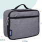 Wildkin Kids Insulated Lunch Box – Durable and Reusable for School & Travel - Grey Tweed