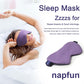 napfun Neck Pillow for Traveling, Upgraded Travel Neck Pillow for Airplane 100% Pure Memory Foam Travel Pillow for Flight Headrest Sleep, Portable Plane Accessories, Striped Light Purple Set