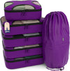 Shacke 6 Set Packing Cubes for Travel - Compression Packing Bags/Travel Organizer - Luggage Organizer Bags for Traveling - Travel Essentials for Women - Cruise Must Haves Packing List