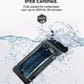 Spigen Aqua Shield 2 Pack Floating Waterproof Phone Pouch A611P for All Phones with Detachable Lanyard, Travel Essentials for Outdoors Activities, Kayak/Cruise/Beach - Black