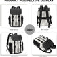 KingTo Laptop Backpack for Men Luxury Anti-Theft Travel Backpack Casual Business Waterproofing Computer Bag (A-White)