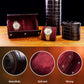 MR.OKAY 2 Watch Travel Case- Classic Leather Watch Case With Superb Texture.(Portable Watch Roll Or Organizer For Storage And Display).Festival Gift For Men, All Handcrafted By Artisans.