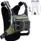 Running Vest with 2L Water Bladder, USA Original Patent, Lightweight Adjustable Chest Pack with Pistol Holster, Reflective Running Hydration Vest for Women Men for Marathon