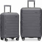 Traveler's Choice Pagosa Hardshell Expandable Luggage with Spinner Wheels, Gray, 2-Piece Set (22/26)