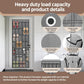 35 Pocket Over the Door Shoe Organizer,Reusable Breathable Large Mesh Bag Men's & Women's Sneaker Organizer,Shoe Organizer for Kids,Hanging Shoe Storage Hanging Bag (2PCS-Gray)