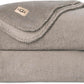 UGG Whitecap Plush Throw Blanket Fleece Lightweight Soft Throw for Couch or Bed Luxury Home Decor for Living Room Washable Hypoallergenic Blankets for Dorm Decor, 50-inch x 70-inch, Light Grey Seal