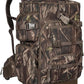 Hunting Backpack with Waterproof Rain Cover, Self Standing Hard Bottom, 50L Camo Hunting Day Pack for Bow Rifle Gun