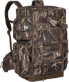 Hunting Backpack with Waterproof Rain Cover, Self Standing Hard Bottom, 50L Camo Hunting Day Pack for Bow Rifle Gun