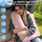 Travel Pillow, Car Pillow for Kids & Adults - Ergonomic Travel Pillows Sleeping Aid for Neck & Body Support, Car Travel Essentials Pillow on Road Trips-Gray