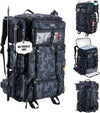 Goture Fishing Backpack with Cooler,72L Large 600D Tackle Backpack with Rod Holders,Dry & Wet Split Compartment,Adjustable Main Compartment,Rain Cover,Insulated Tactical Bag for Travel Camping Hiking