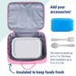 Wildkin Kids Insulated Lunch Box – Durable and Reusable for School & Travel - Flamingo Pink