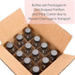 12 Pack, 2 oz Small Clear Glass Bottles w/Lid & 3 Funnels - 60ml Boston Shot Bottles for Health, Immunity, Potion, Wellness, Sample, Ginger, Juice - Mini Personal Care & Beauty Travel Bottle