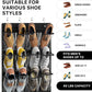 Simple Houseware 24 Pockets Large Clear Pockets Over The Door Hanging Shoe Organizer, Black (56" x 22.5")