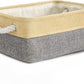 TheWarmHome Small Storage Bins Basket - Small Storage Baskets for Organizing Shelves, Fabric Storage Cubes Organizer for Changing Table Clothes Shoes Sock Towel Dog Toy,Decorative Basket Gift
