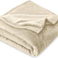 Bare Home Fleece Blanket - Kid Size - Ultra-Soft Lightweight for Bed, Sofa, and Couch - Luxury Microplush - Cozy Warm Blanket (Kid, Oyster)