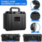 Case Organizer for GoPro Hero 13, Lockable TSA Dual Layer Waterproof Hard Carrying Case for GoPro Hero 12/11/10/9/8/Media Mod/Volta/Creator Edition/Action Camera and Other Accessories