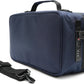 Large Storage Case with TSA Combination Lock Bag, Portable Carbon Lined, XL Medicine Lockable Box for Travel & Home Secured Box Organizer Divider Jars Accessories, Removable Tray (Blue)
