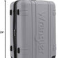 Wrangler 3 Piece Astral Travel Luggage Set, Sharkskin