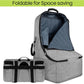 Padded Car Seat Travel Bag for Airplane, Heavy Duty Backpack for Air Travel, Water-Resistant Carrier with Shoulder Strap, Fits Most Car Seats (Grey)