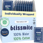 Mini Travel Wipes - 100% Water - Individually Wrapped - For Hand, Face & Body - Unscented Wet Wipes for Adults & Kids, Baby with Sensitive Skin - Feminine Wipes for Women, On the Go Essentials, 110 ct