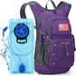 Maelstrom Hydration Hiking Backpack with 2L/3L Water Bladder, High Flow Bite Valve Camping Daypack Lightweight