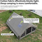 Inflatable Camping Tents 8-10 Person,129 Square Feets Large Inflatable Camping Tent with Stove Jack,Blow up Tent with Mesh Windows & Pump